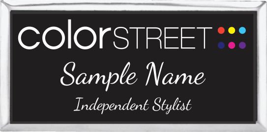 Street Script Black Font on Gold or Silver