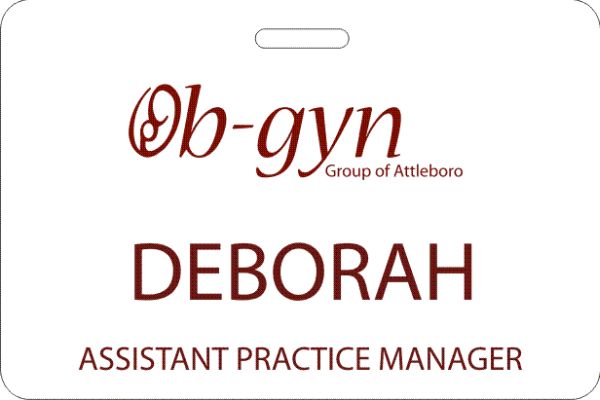 Ob-gyn Group of Attleboro White badge - $8.84 | NiceBadge™
