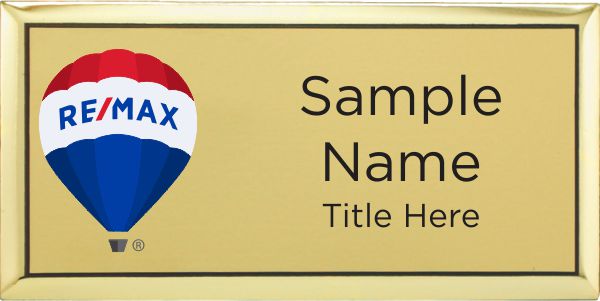 Remax Balloon Logo - 2017 Executive Gold badge - $9.98 | NiceBadge™