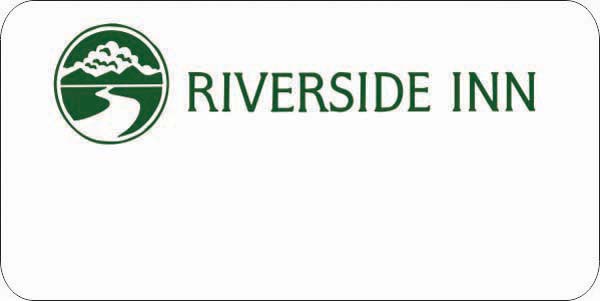Riverside Inn Logo Only White Badge - $3.99 | NiceBadge™