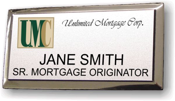 Unlimited Mortgage Silver Executive Badge - $13.25 | NiceBadge™