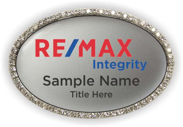 Remax Integrity Silver Bling Badge - Logo A - $27.00 | NiceBadge™