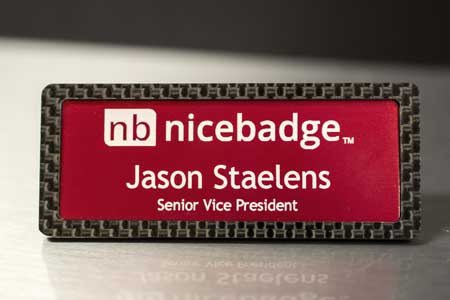 Carbon Fiber Frame Name Badge