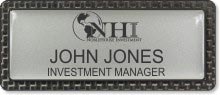 Carbon Framed Name Badge