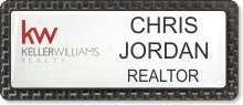 Carbon Framed Name Badge 2