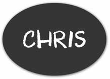 Chalkboard Name Badge
