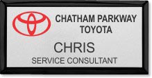 Black Large Executive Name Badge