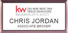 Rose Gold Executive Name Badge