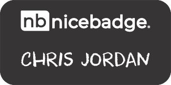 Chalkboard Name Badge