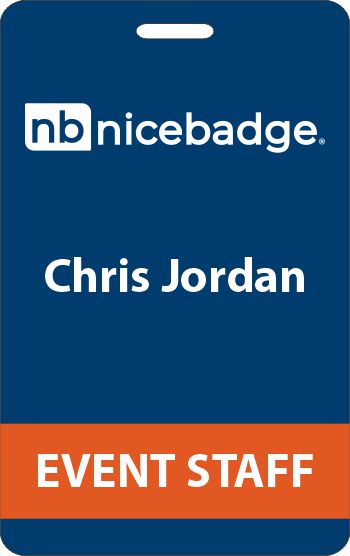 Vertical ID Name Badge