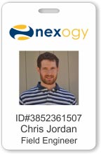 White Photo ID Badge