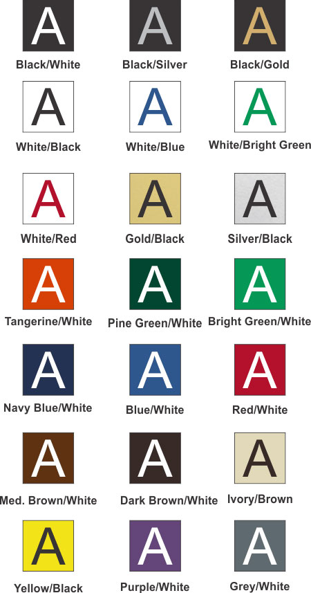 Plastic Color Options