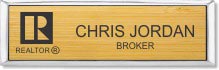 Small Executive Bamboo Wood Name Badge