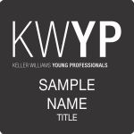 Standard Black Square Name Badge