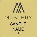 Standard Gold Square Name Badge