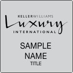 Standard Silver Square Name Badge